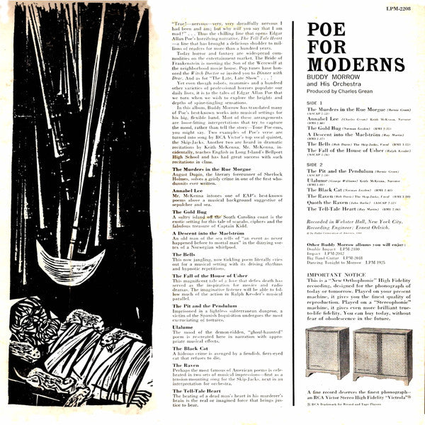 Buddy Morrow And His Orchestra : Poe For Moderns (LP, Album, Mono)