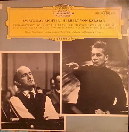 Pyotr Ilyich Tchaikovsky - Herbert von Karajan · Wiener Symphoniker, Sviatoslav Richter : Sviatoslav Richter ∙ Herbert von Karajan, Tschaikowsky*, Wiener Symphoniker – Konzert Für Klavier Und Orchester Nr. 1 B-moll (LP, Sle)