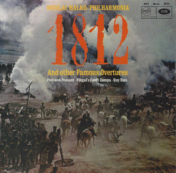 Nicolai Malko / Philharmonia Orchestra : 1812 And Other Famous Overtures (LP, Comp, Mono)