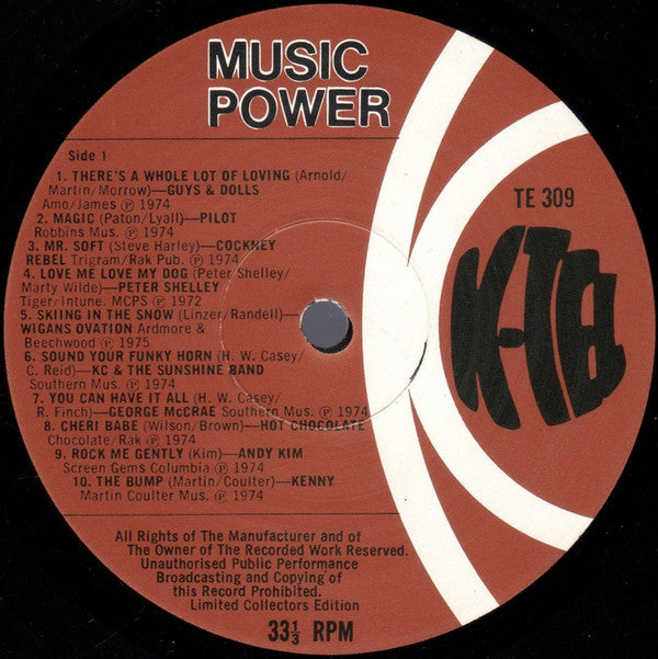 Various : Music Power (LP, Comp, Ltd)