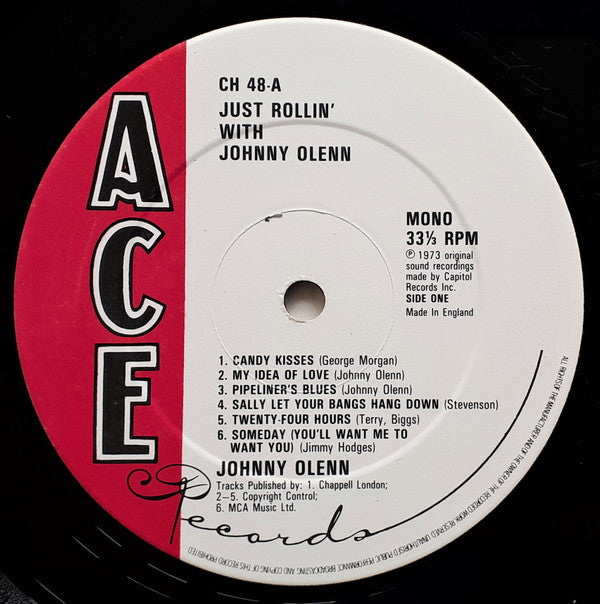 Johnny Olenn : Just Rollin' With Johnny Olenn (LP, Album, RE)