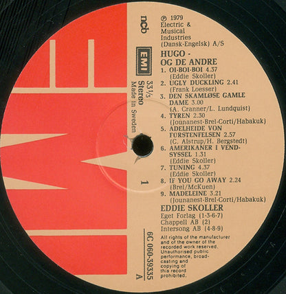 Eddie Skoller : Hugo - Og De Andre (LP)