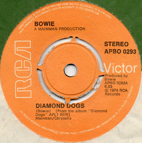 David Bowie : Diamond Dogs (7", Single, 4 P)