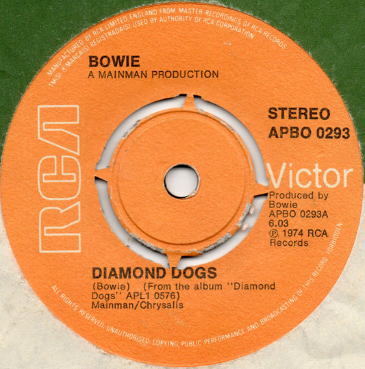 David Bowie : Diamond Dogs (7", Single, 4 P)