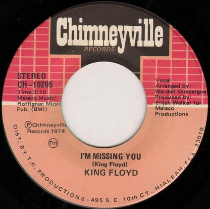 King Floyd : Don't Cry No More / I'm Missing You (7", Single)