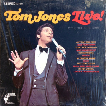 Tom Jones : Tom Jones Live! At The Talk Of The Town (LP, Album, Bes)