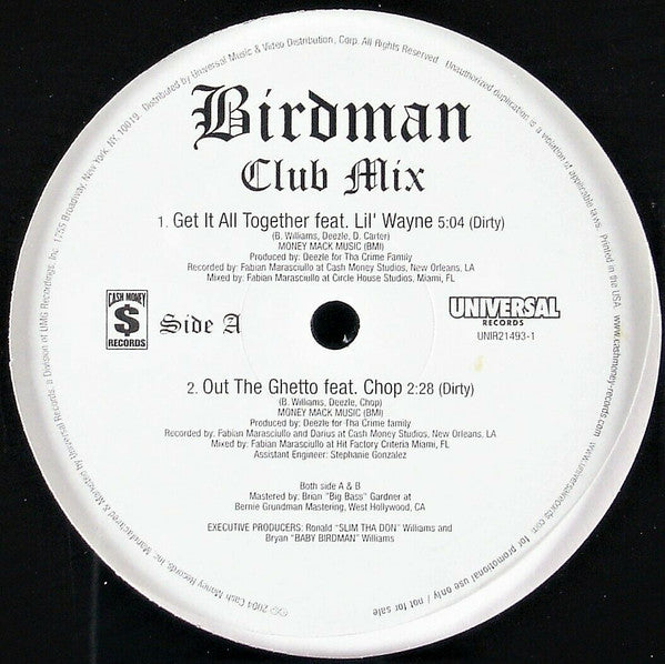 Birdman (2) : Club Mix (12", Promo)