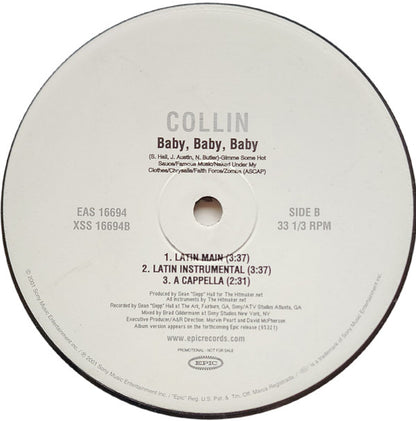 Collin (7) : Baby, Baby, Baby (12")