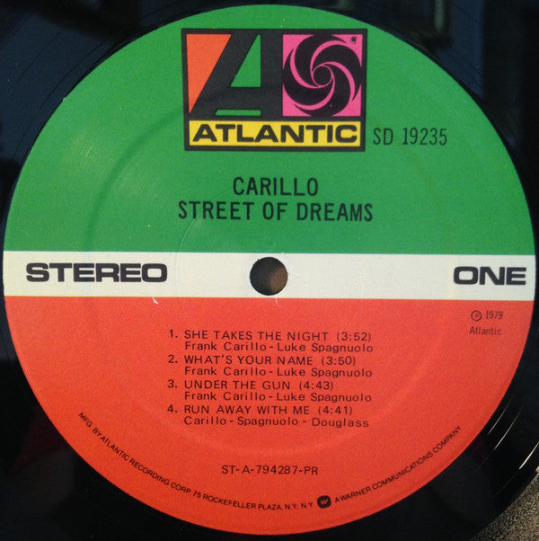 Carillo (2) : Street Of Dreams (LP, Album)