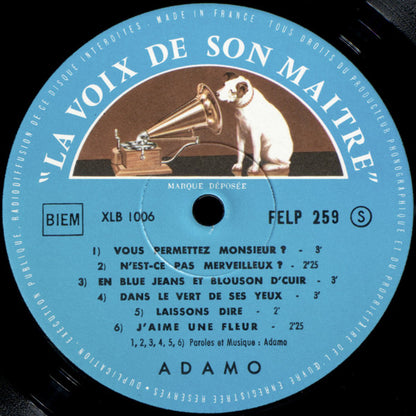 Adamo : Adamo (LP, Album, Mono)