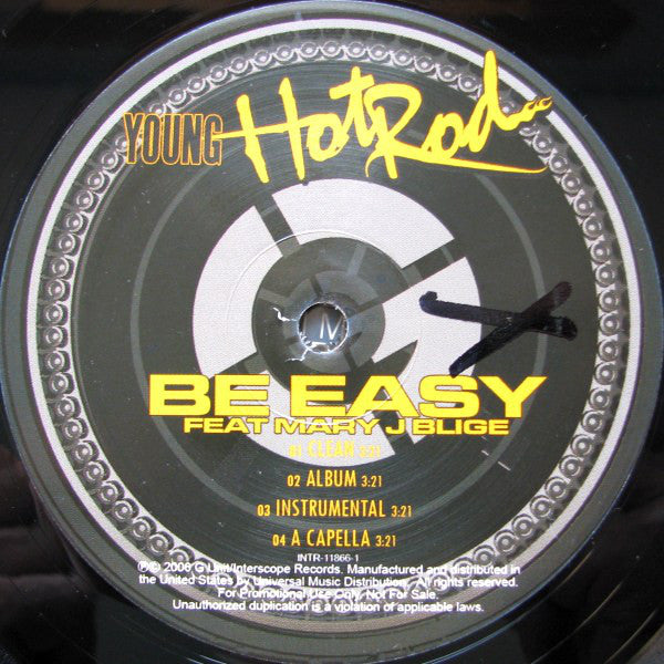 Hot Rod Feat Mary J. Blige : Be Easy (12", Promo)