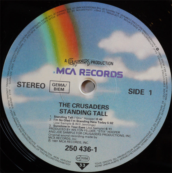 The Crusaders : Standing Tall (LP, Album, RE)