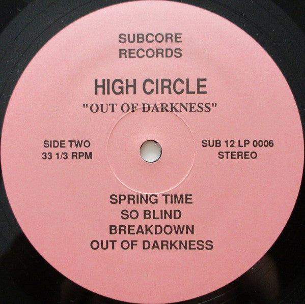 High Circle : Out Of Darkness (LP, Album)