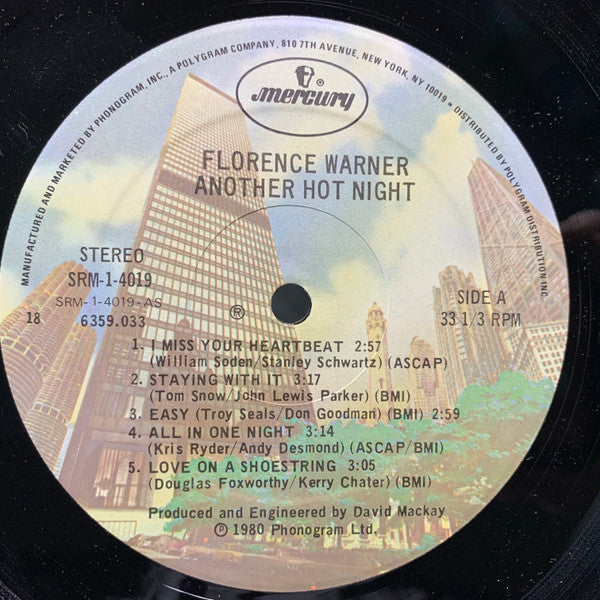 Florence Warner : Another Hot Night (LP, Album, 18 )