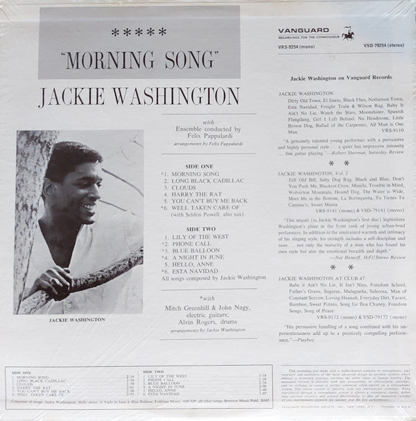 Jackie Washington : Morning Song (LP, Album)