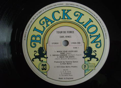 Earl Hines : Tour De Force (LP, Album)