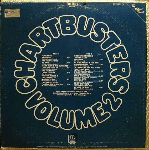 Various : Motown Chartbusters Volume 2 (LP, Comp)