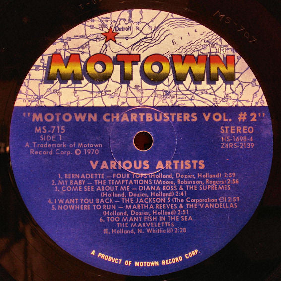 Various : Motown Chartbusters Volume 2 (LP, Comp)