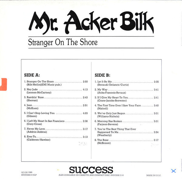 Acker Bilk : Stranger On The Shore (LP, Comp)