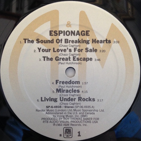 Espionage (4) : Espionage (LP, Album, B L)