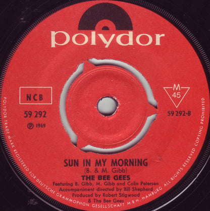 Bee Gees : Tomorrow Tomorrow / Sun In My Morning (7", Single, Mono, Red)