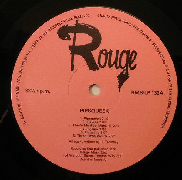 The Studio Ensemble : Pipsqueek (LP)