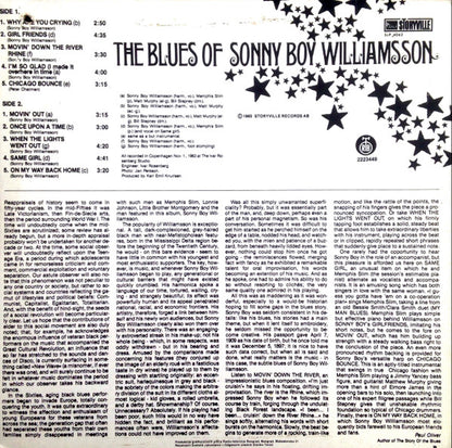 Sonny Boy Williamson (2) : The Blues Of Sonny Boy Williamsson (LP, Album, RE)