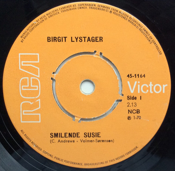 Birgit Lystager : Smilende Susie (7", 4-p)