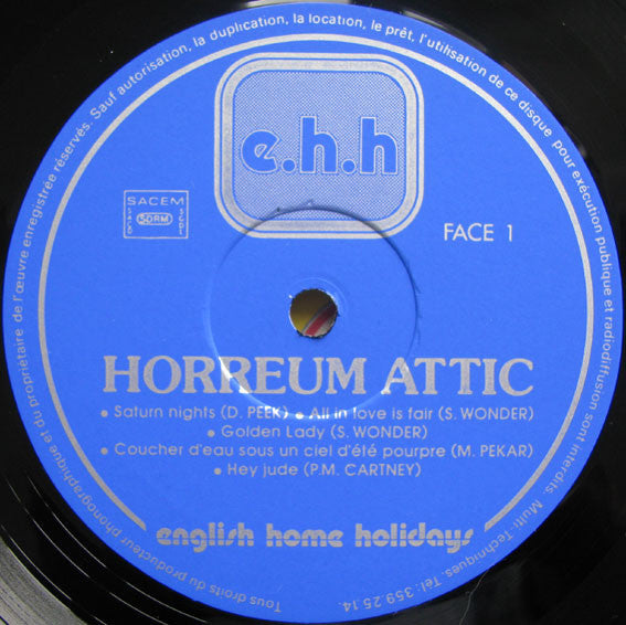 Horreum Attic : English Home Holidays (LP, Album, Mono, Gat)