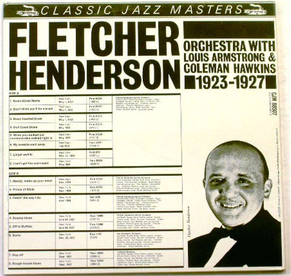 Fletcher Henderson And His Orchestra With Louis Armstrong & Coleman Hawkins : Fletcher Henderson Orchestra With Louis Armstrong & Coleman Hawkins 1923-1927 (LP, Comp)