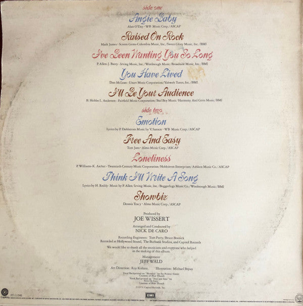 Helen Reddy : Free And Easy (LP, Album)