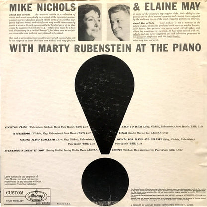 Mike Nichols & Elaine May : Improvisations To Music (LP, Album, Mono)