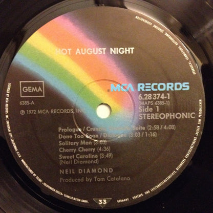 Neil Diamond : Hot August Night (2xLP, Album, RE, Ste)