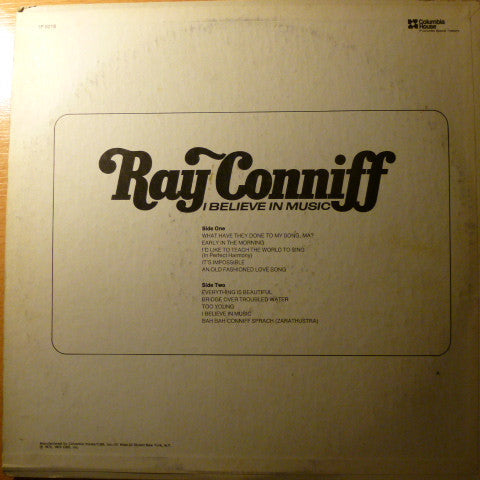 Ray Conniff : I Believe In Music (LP, Comp)