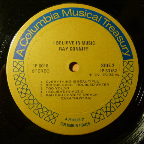 Ray Conniff : I Believe In Music (LP, Comp)