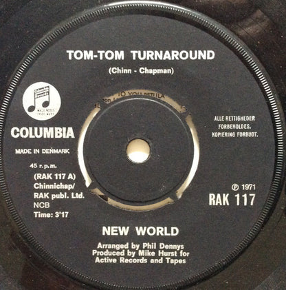 New World (3) : Tom-Tom Turnaround / Lay Me Down (7")