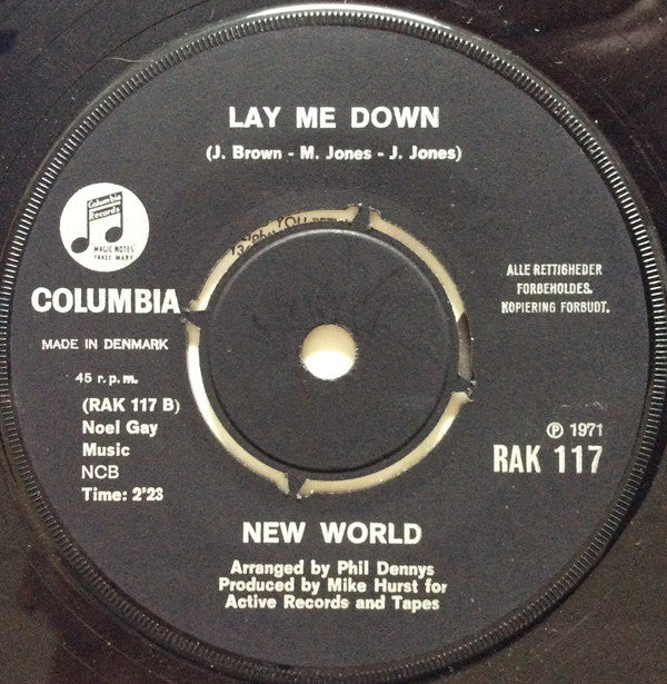 New World (3) : Tom-Tom Turnaround / Lay Me Down (7")