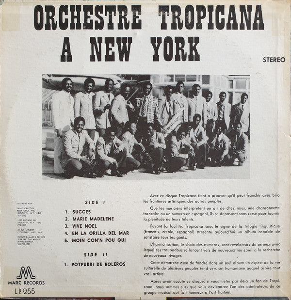 Orchestre Tropicana : A New York (LP, Album)