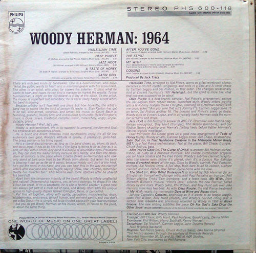 Woody Herman : Woody Herman: 1964 (LP, Album)