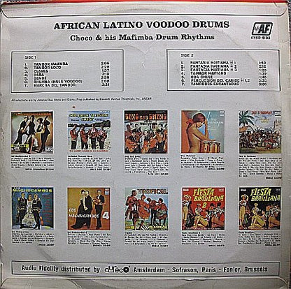 Choco & His Mafimba Drum Rhythms : African Latino Voodoo Drums (LP, Album)