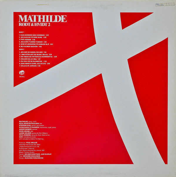 Mathilde (2) : Rødt & Hvidt 2 (LP, Album)