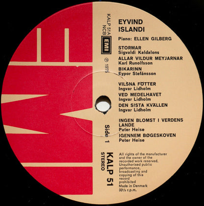 Eyvind Islandi : Eyvind Islandi (LP)