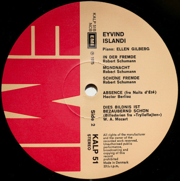 Eyvind Islandi : Eyvind Islandi (LP)