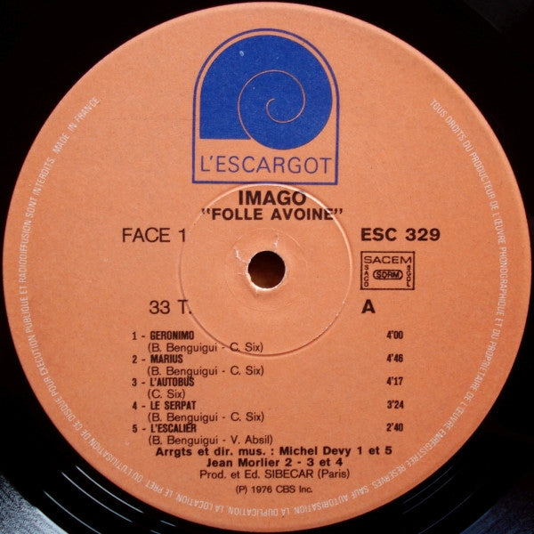 Imago (7) : Folle Avoine (LP, Album)