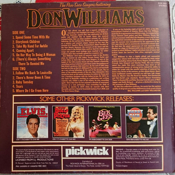 Pozo Seco Featuring Don Williams (2) : The Pozo Seco Singers Featuring Don Williams (LP, Comp)