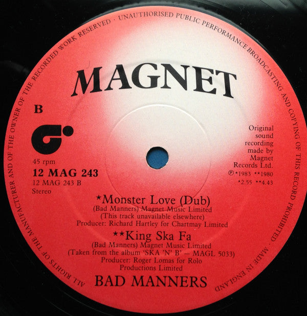 Bad Manners : That'll Do Nicely (12")