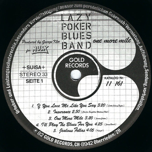 Lazy Poker Blues Band : One More Mile (LP, Album)