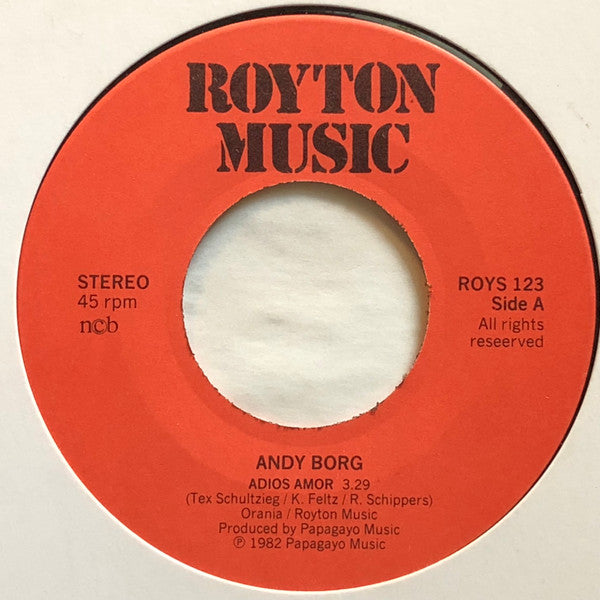 Andy Borg : Adios Amor (7", Single)