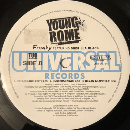 Young Rome Feat. Guerilla Black & Rufus Blaq : Freaky (12", Promo)