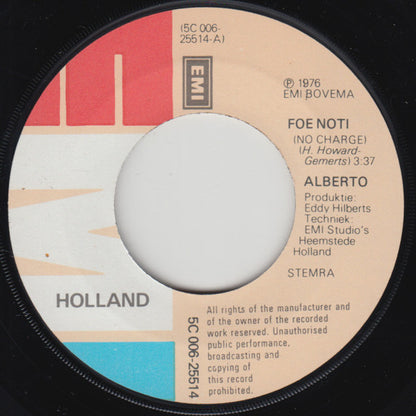 Alberto Gemerts : Foe Noti (7")